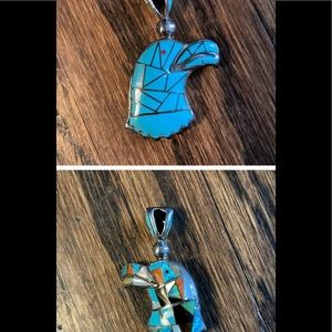 RARE!! American native Indian Eagle Head Pendant